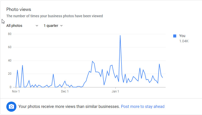 Google My Business Photo Views